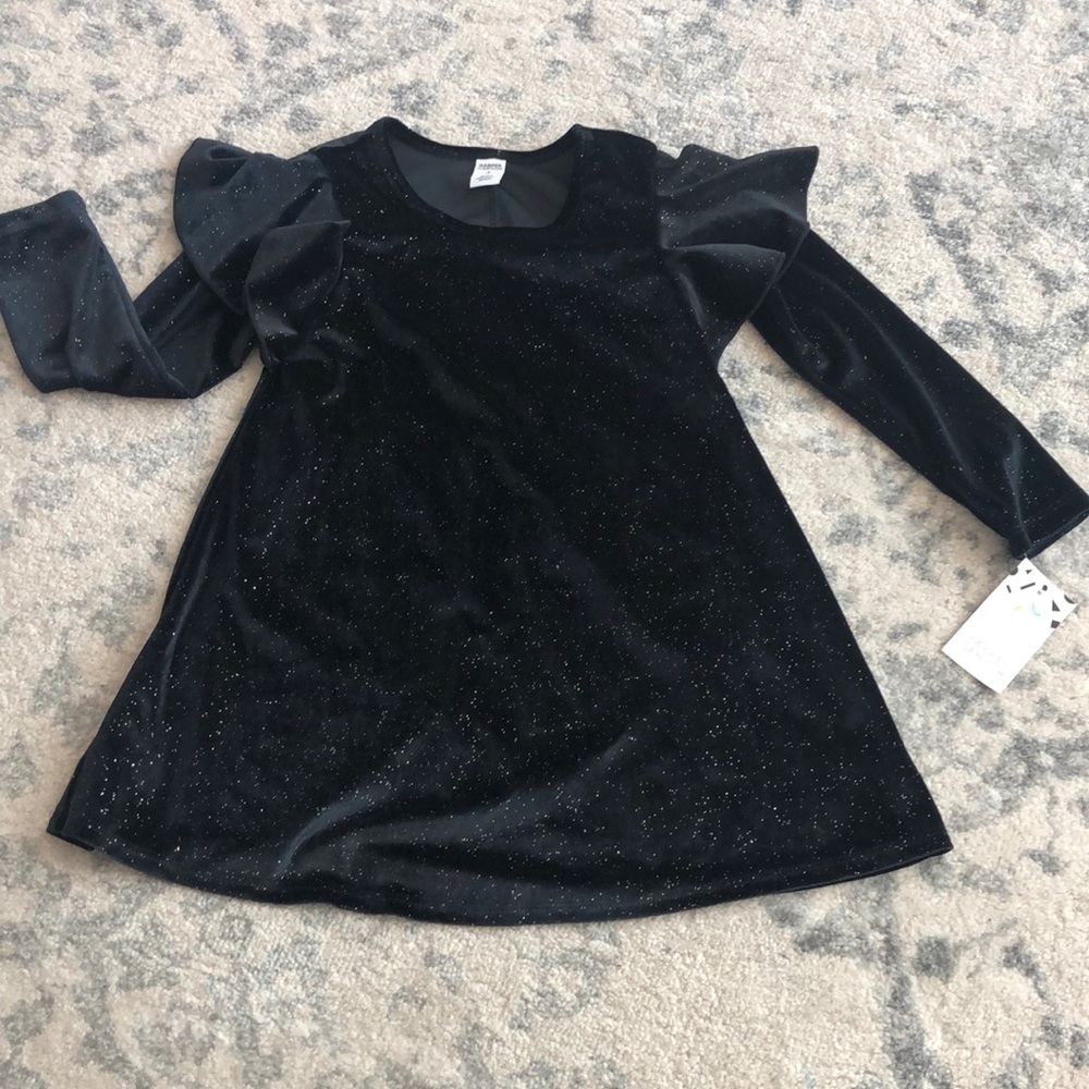 NWT Harper Canyon Toddler Black Velvet Dress